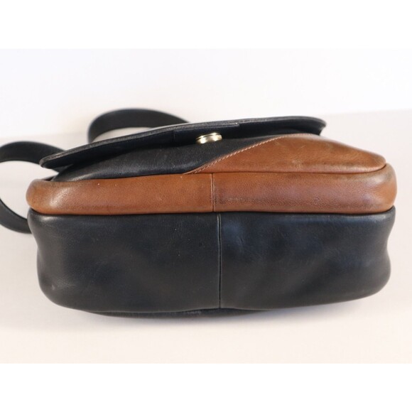 Frank Clegg Handcrafted Smooth Leather Flap Crossbody Shoulder Handbag Purse - Picture 10 of 16